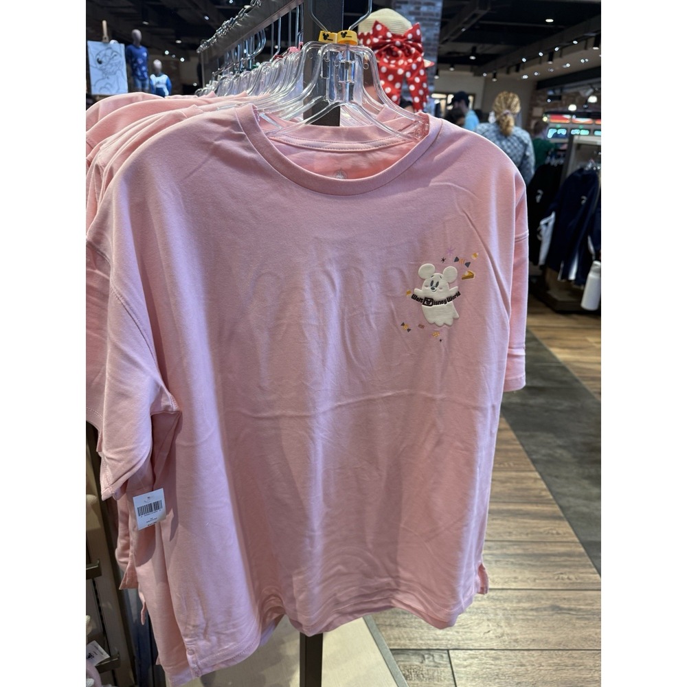 Disney Parks 2025 Halloween Mickey Minnie Faboolous Shirt Ghosts WDW Pink - Picture 2 of 2